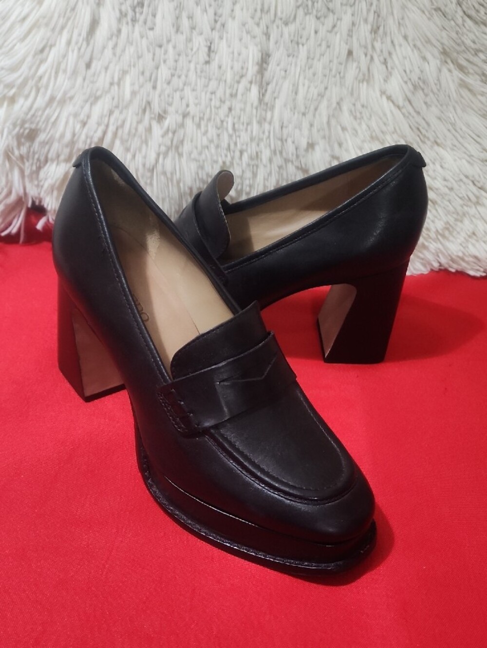 Bernardo Natalie Platform Penny Loafer Pump